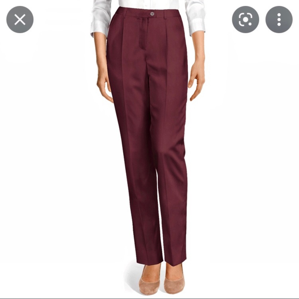 NWT High-Waisted Slacks with Pleats